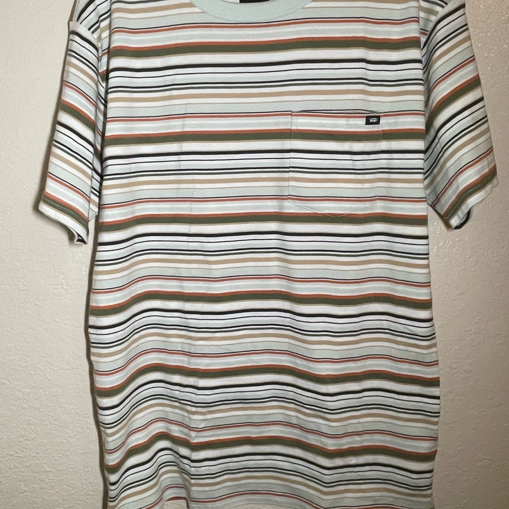 Vans Multicolor Striped Short Sleeve Tee